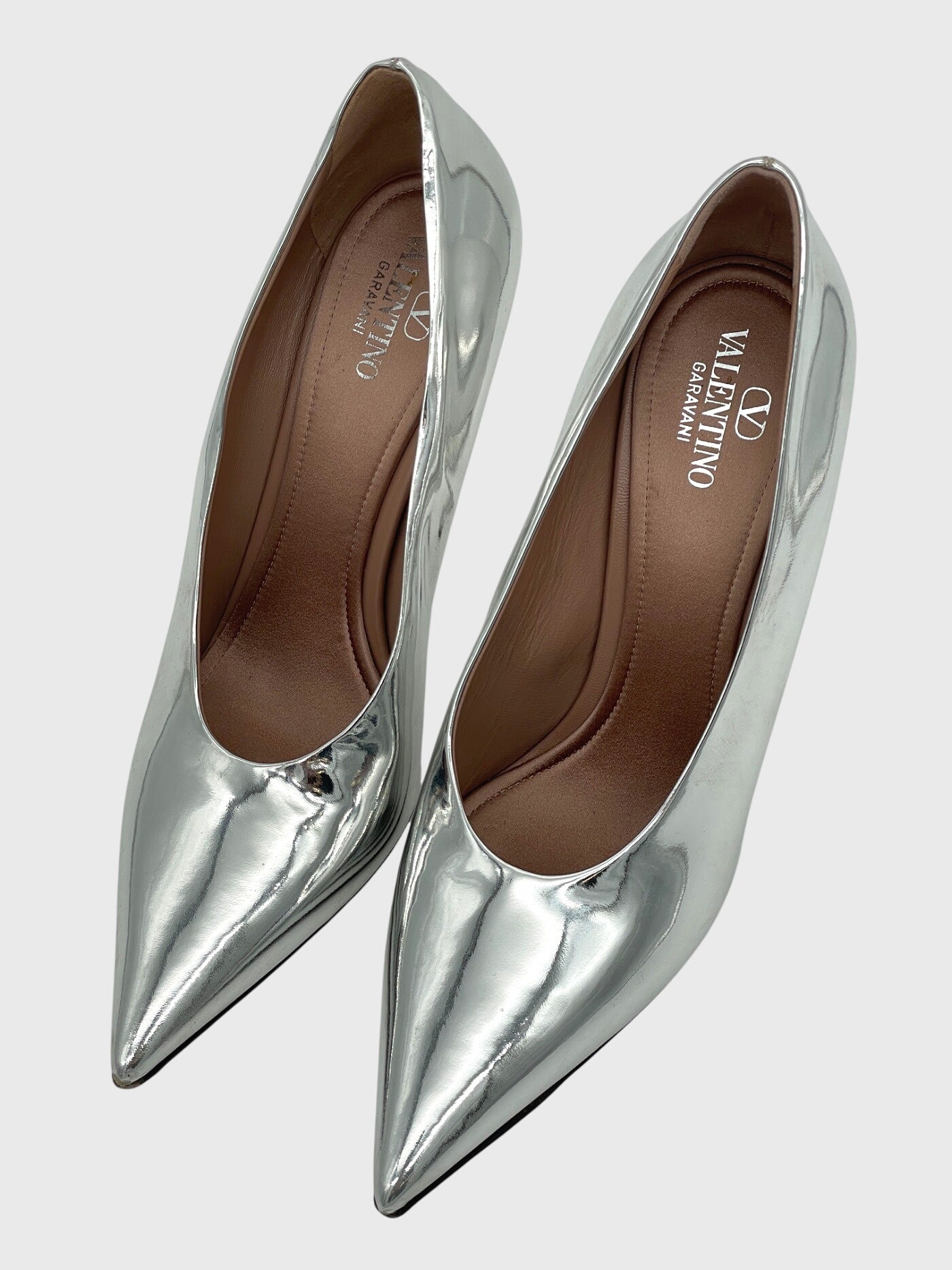 Valentino Garavani Nite-Out mirrored Pump EU 40 Metallic