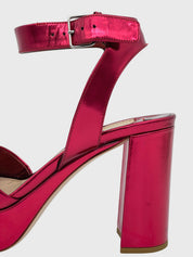 Miu Miu Platform Sandale mit Absatz EU 36.5 Metallic - Image 5