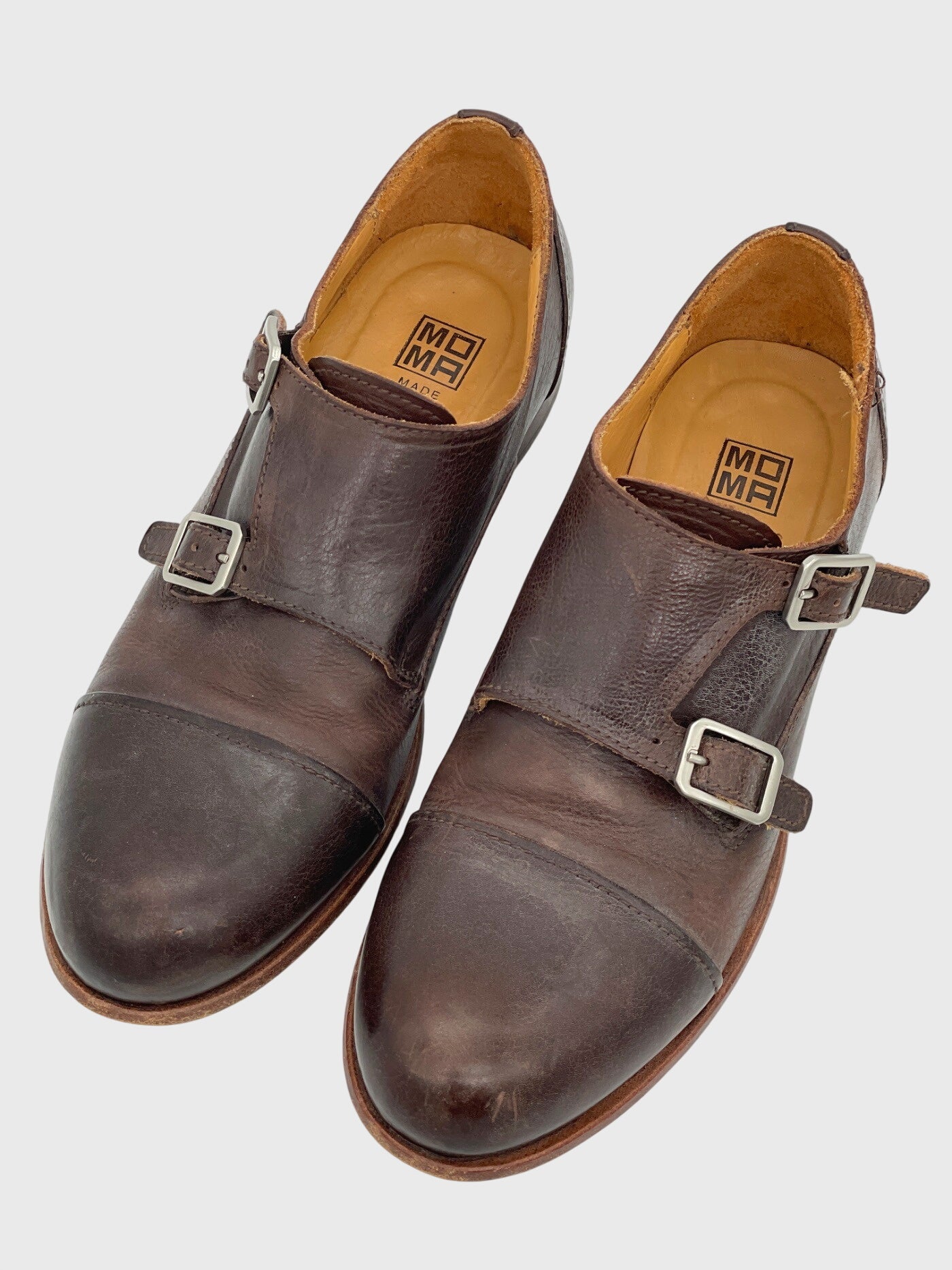 MoMa Double Monk Strap Loafer EU 41.5 Braun