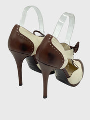 Ralph Lauren Collection Brogue Lace-Up Pump EU 39 Mehrfarbig - Image 4