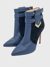 Elisabetta Franchi Bicolor Stiletto Ankle Boot EU 37 Mehrfarbig