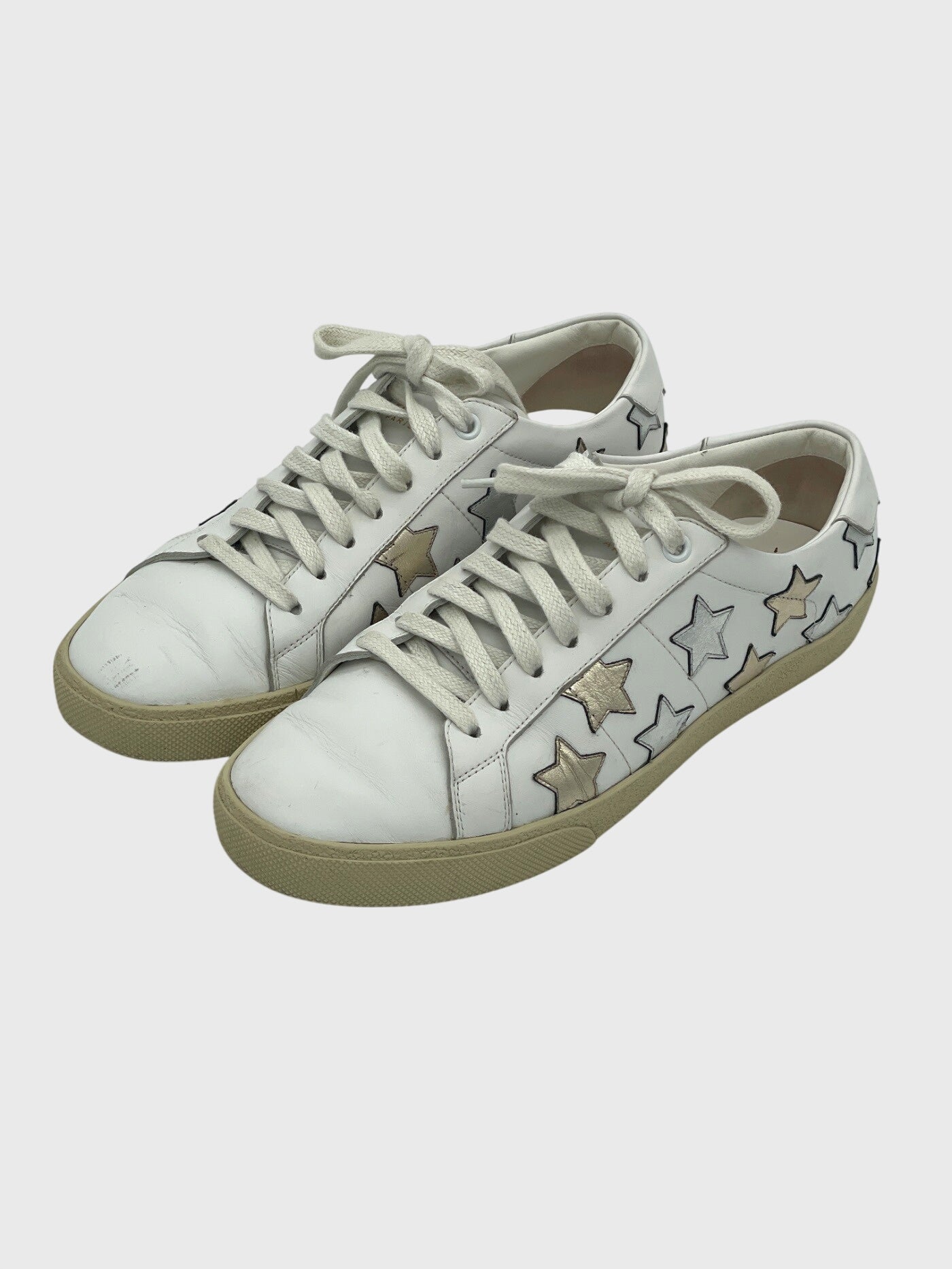 Saint Laurent / YSL Court Classic SL/06 Stars Low Top Sneaker EU 39 Weiß