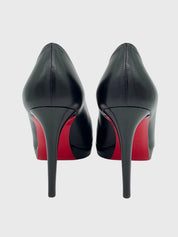 Christian Louboutin Leather Plateau Pump EU 38.5 Schwarz - Image 5