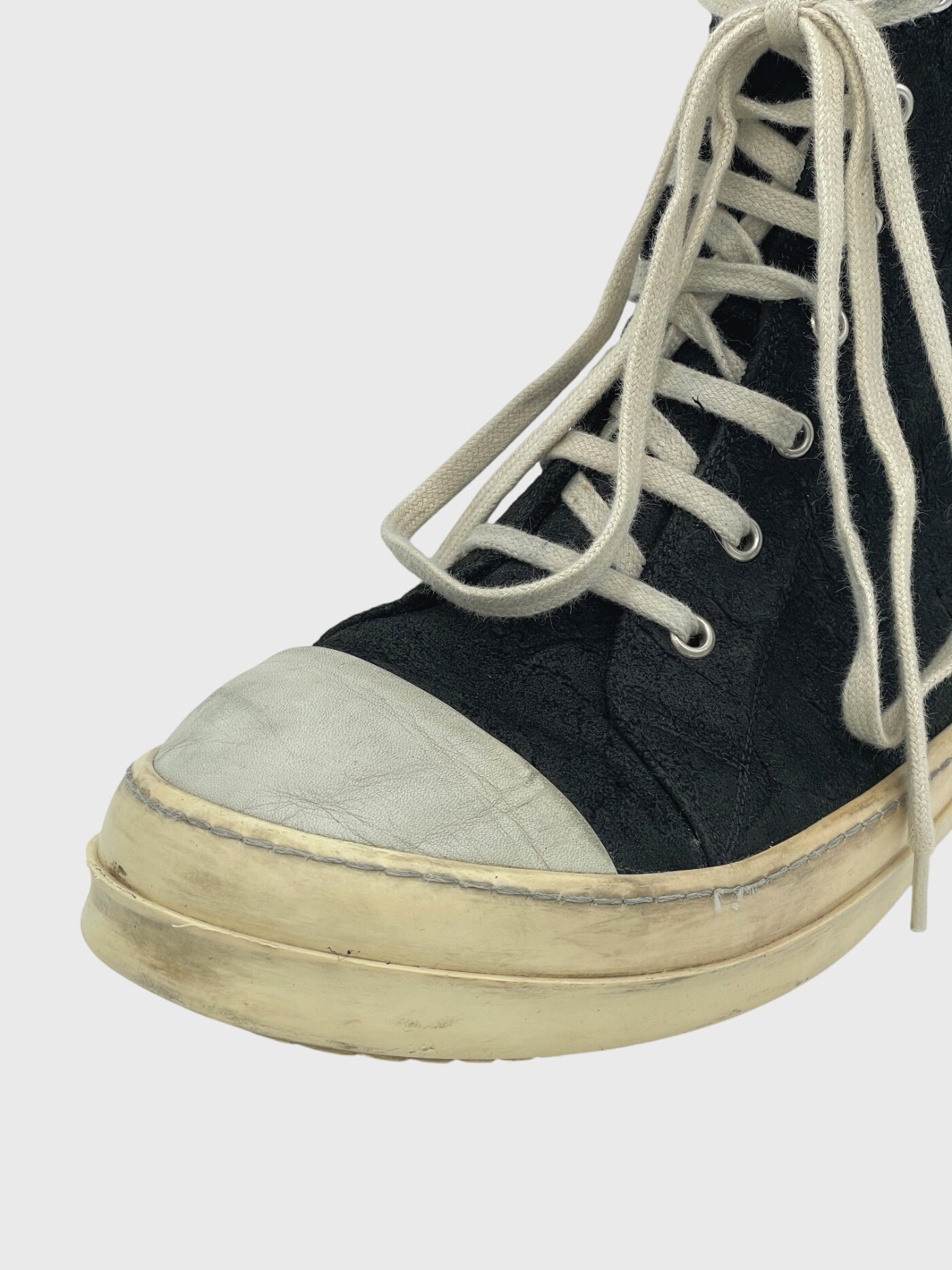 Rick Owens Ramones High Top Sneaker EU 42 Schwarz - Image 5