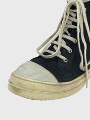 Rick Owens Ramones High Top Sneaker EU 42 Schwarz - Image 5