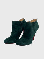 Christian Louboutin Velvet Ankle Boot EU 40 Grün