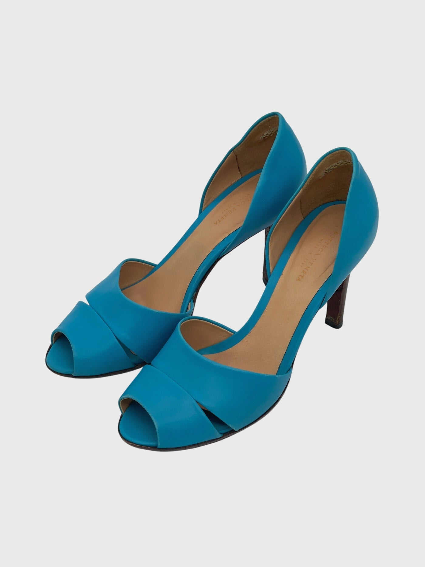 Bottega Veneta D'Orsay Peep Toe Pump EU 36.5 Blau
