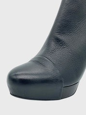 Roberto del Carlo Platform Leather Ankle Boot EU 37.5 Schwarz - Image 5