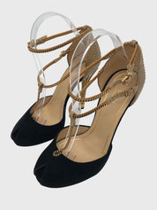 Gucci Ophelie T-Strap Pump EU 38 Mehrfarbig