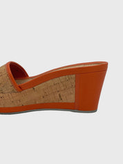 Prada Cork Wedge Sandale mit Absatz EU 36 Orange - Image 5