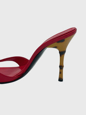 Casadei Bamboo Sandale mit Absatz EU 38 Rot - Image 5