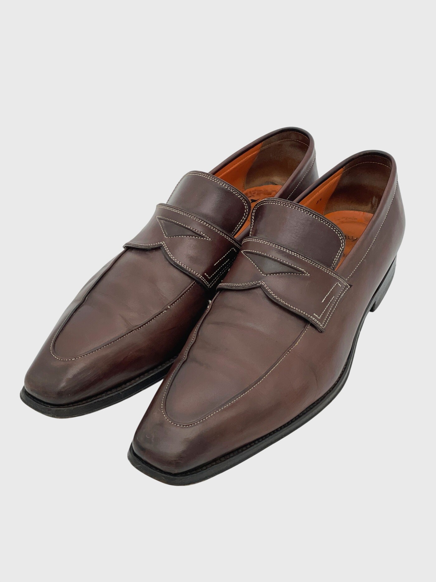 Santoni Carlos Penny Loafer Loafer EU 43.5 Braun