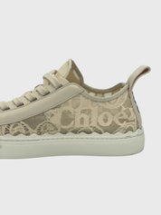 Chloé Lauren Low Top Sneaker EU 40 Beige - Image 5