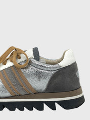 Brunello Cucinelli Monili Low Top Sneaker EU 39.5 Metallic - Image 5