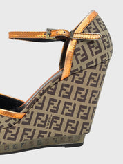 Fendi Delfina Sandale mit Absatz EU 39.5 Braun - Image 5
