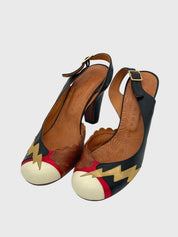 Chie Mihara Leder Slingback EU 39 Mehrfarbig