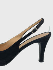 Unuetzer Suede Slingback EU 38.5 Schwarz - Image 5