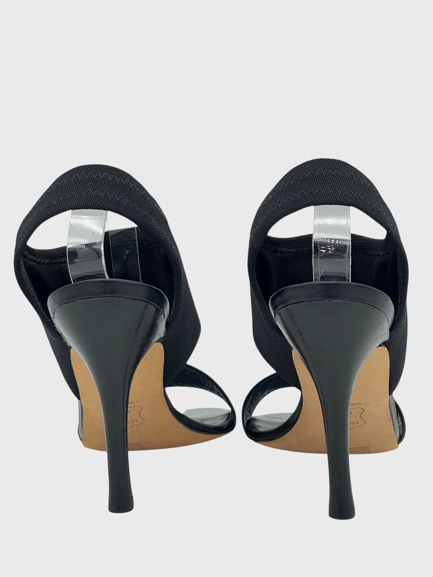 Stuart Weitzman Leder Sandale mit Absatz EU 38 Schwarz - Image 5