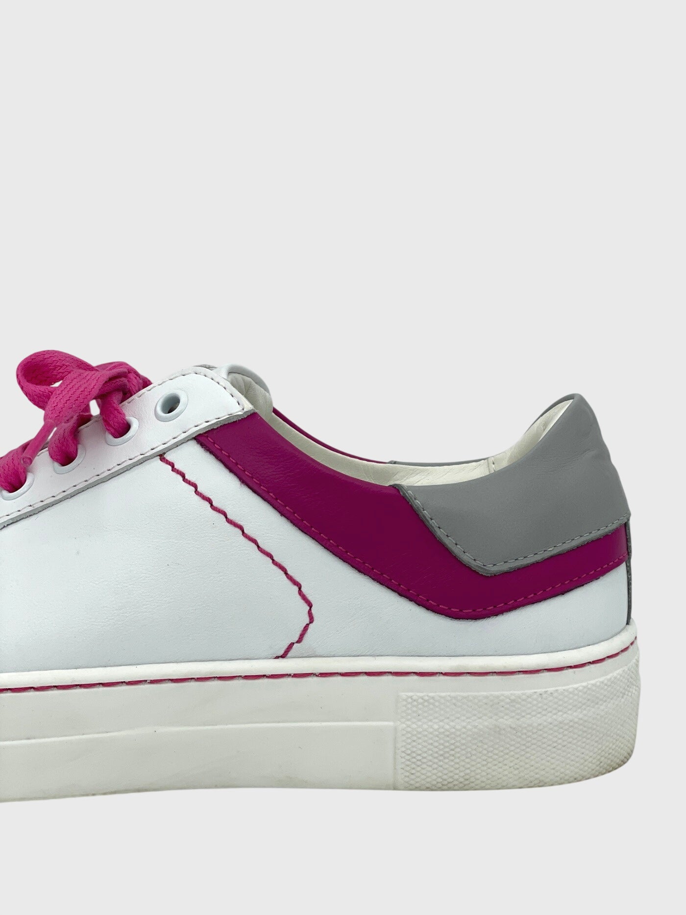 Etro Leather Low Top Sneaker EU 39 Weiß - Image 5