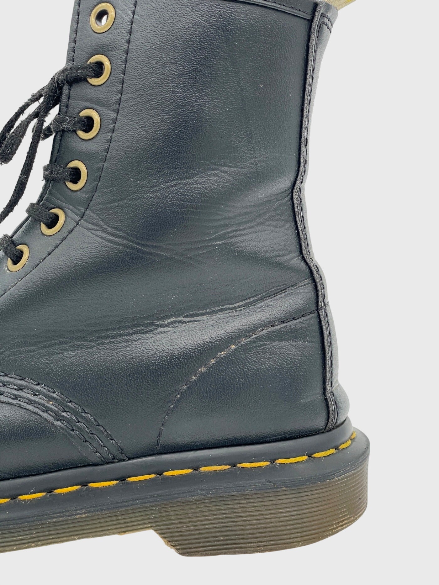 Dr. Martens 1460 Vegan Combat Stiefel EU 36 Schwarz - Image 5