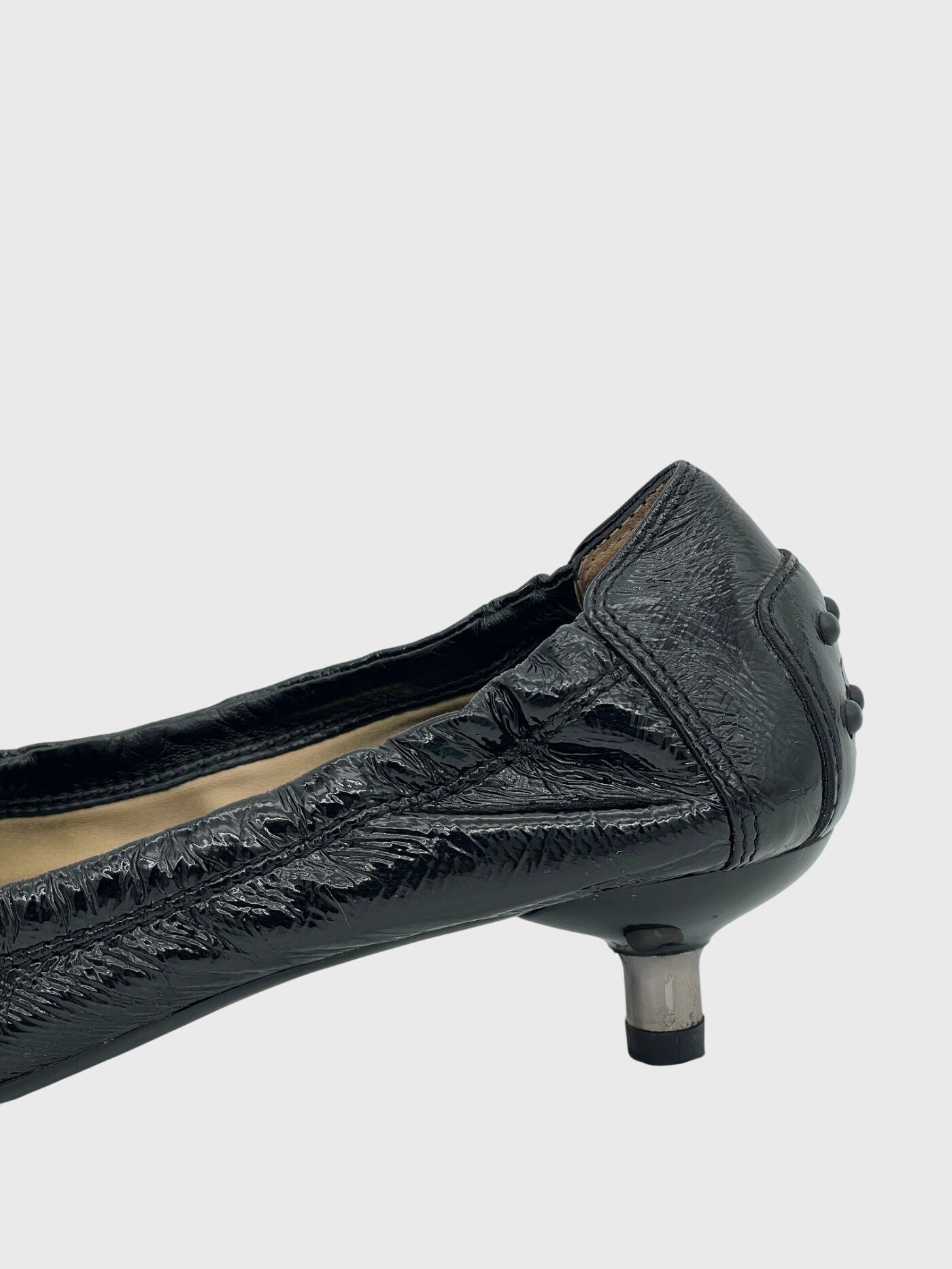 Tod's Girls Laccetto Kitten Heel EU 37.5 Schwarz - Image 5