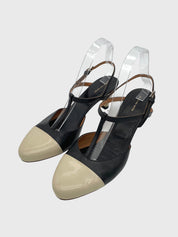 Dries Van Noten T-Strap Cap-Toe Pump EU 40 Mehrfarbig