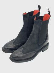 Santoni Brogue Chelsea EU 37 Schwarz