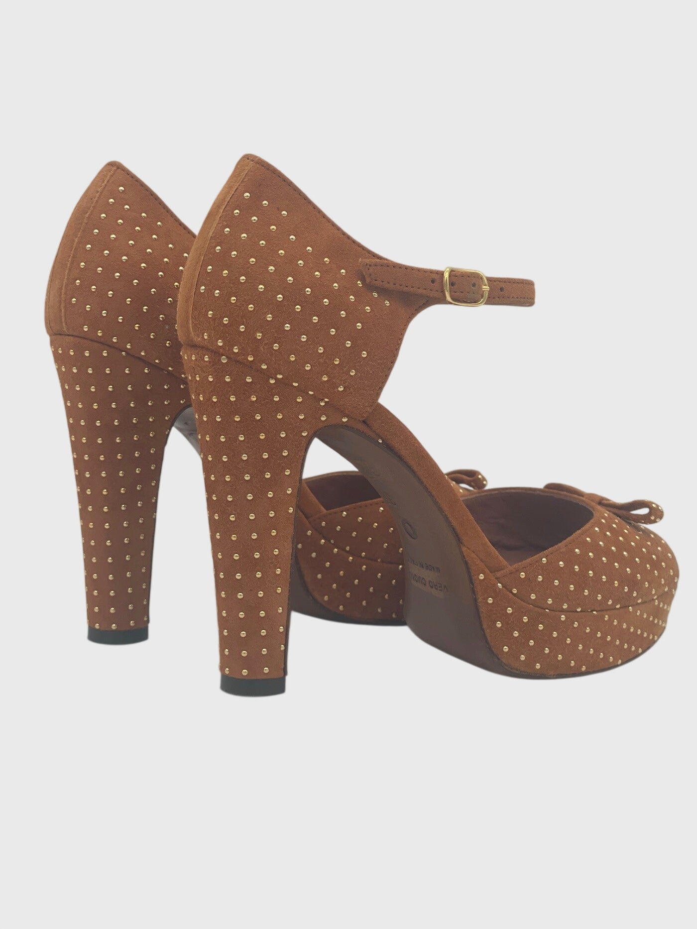 L'Autre Chose Studded Platform Plateau Pump EU 35 Braun - Image 5