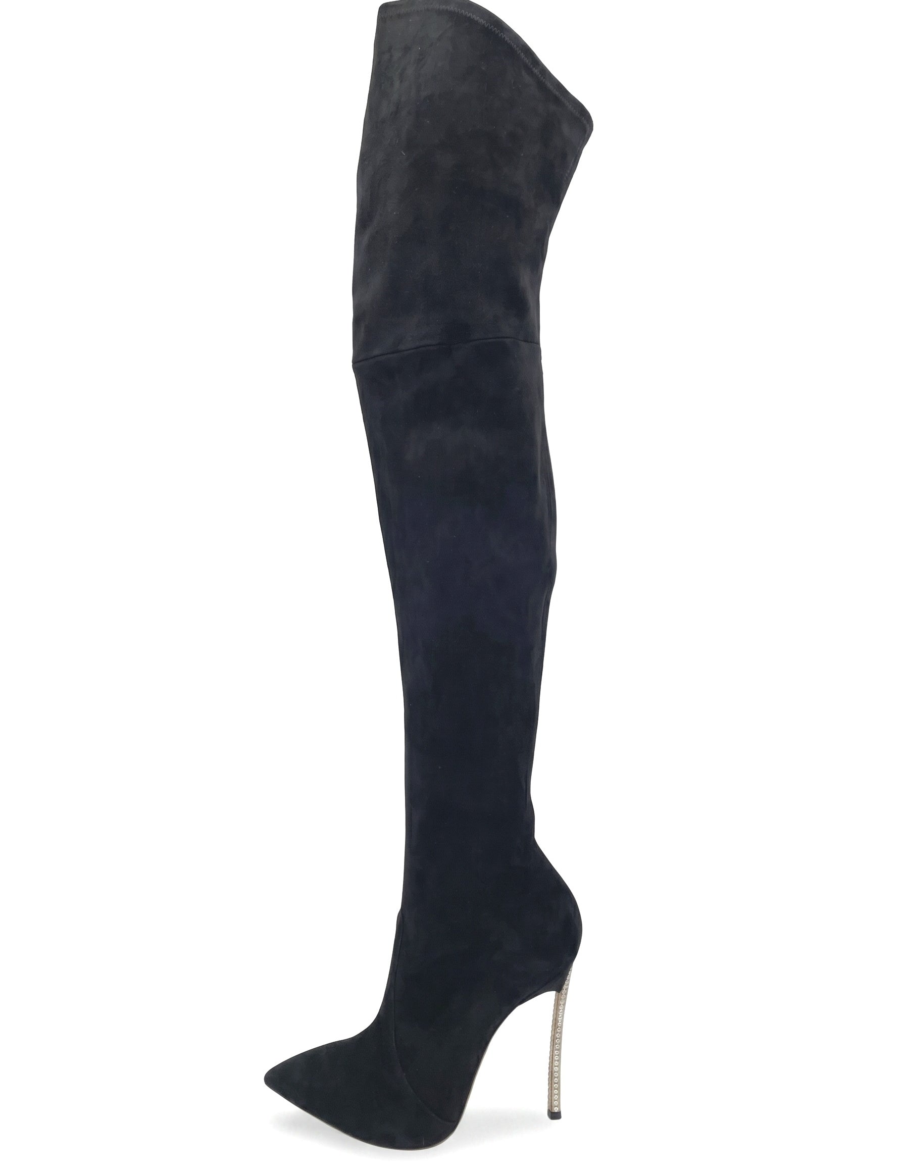Casadei Blade  Overknee Stiefel EU 40 Schwarz