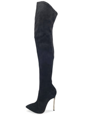 Casadei Blade  Overknee Stiefel EU 40 Schwarz