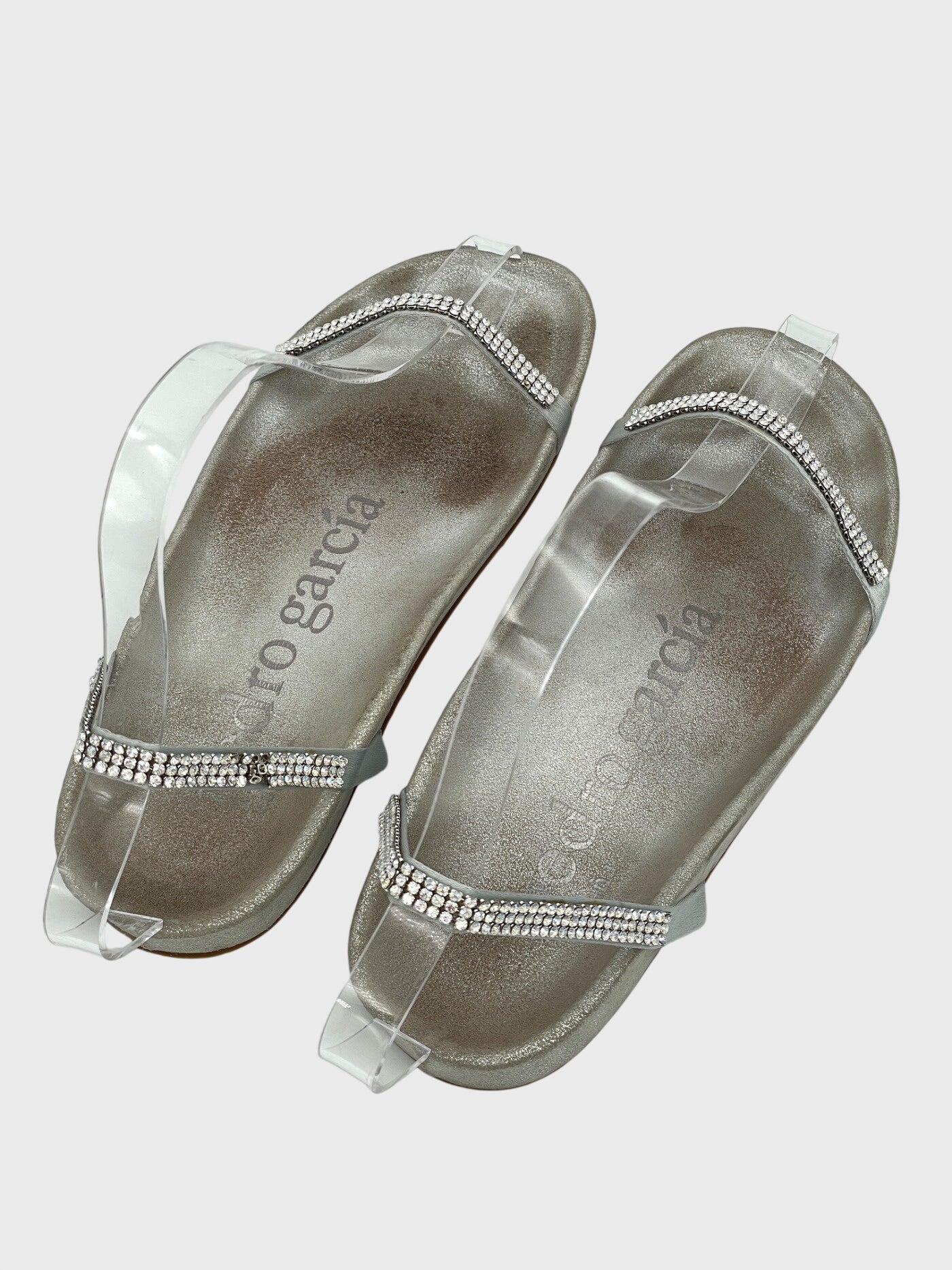 Pedro Garcia Blaer Flache Sandale EU 36.5 Metallic