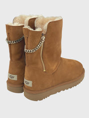 UGG Classic Short Dual Zip II Ankle Boot EU 41 Braun