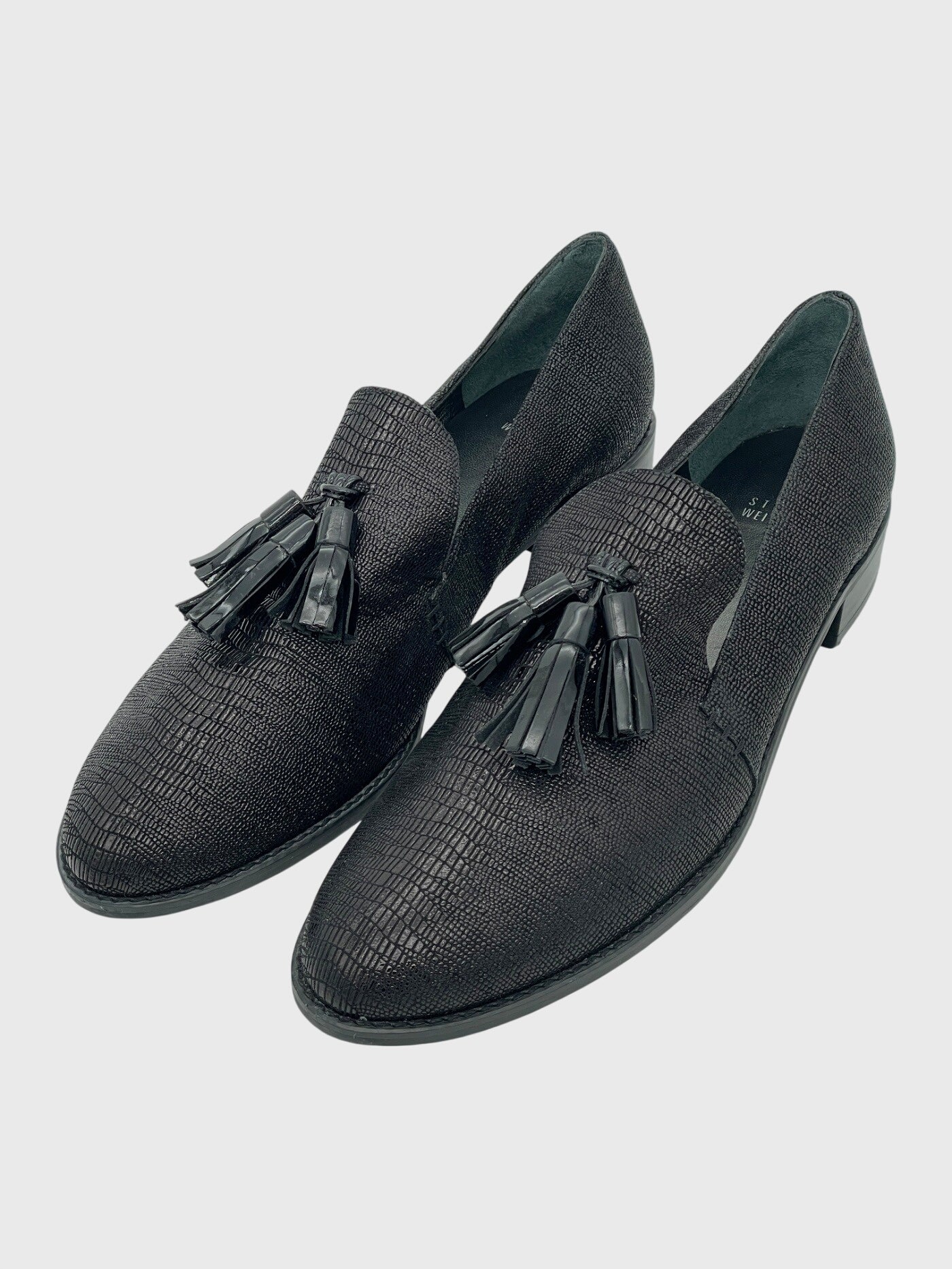 Stuart Weitzman Lindi Tassel Loafer EU 42 Schwarz