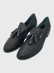 Stuart Weitzman Lindi Tassel Loafer EU 42 Schwarz