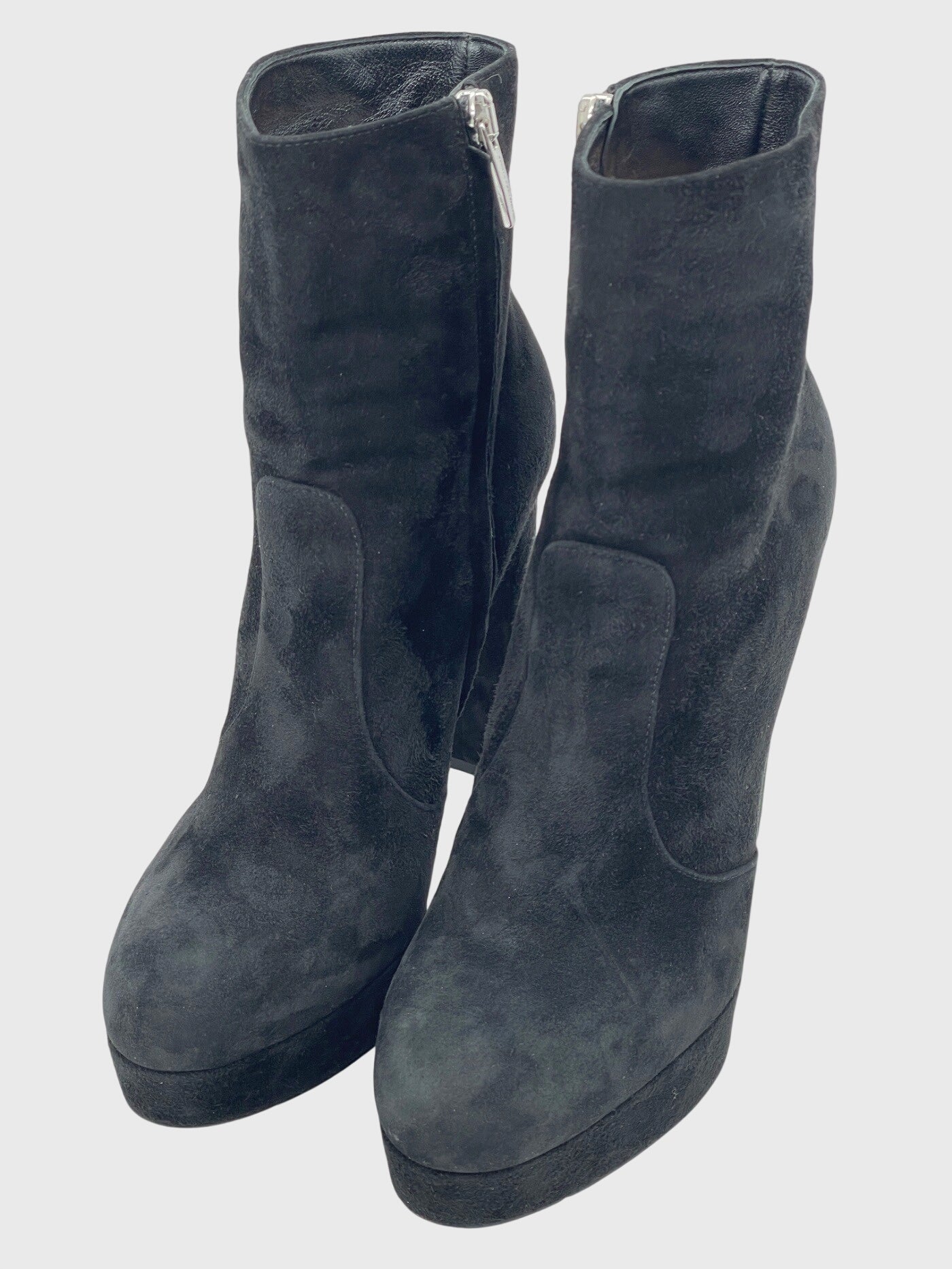 Gianvito Rossi Brook 120 Suede Ankle Boot EU 37 Schwarz