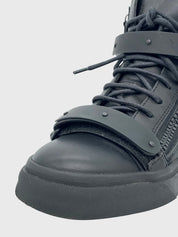 Giuseppe Zanotti Coby Matt High Top Sneaker EU 37 Schwarz - Image 6