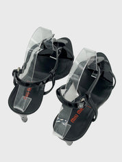 Miu Miu Vernice Sandale mit Absatz EU 36.5 Schwarz