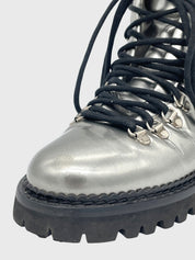 Ogier Metallic Leather Combat Stiefel EU 38 Metallic - Image 6