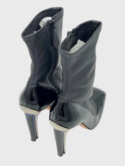Alexander McQueen Mid-Calf Sock Ankle Boot EU 39 Schwarz
