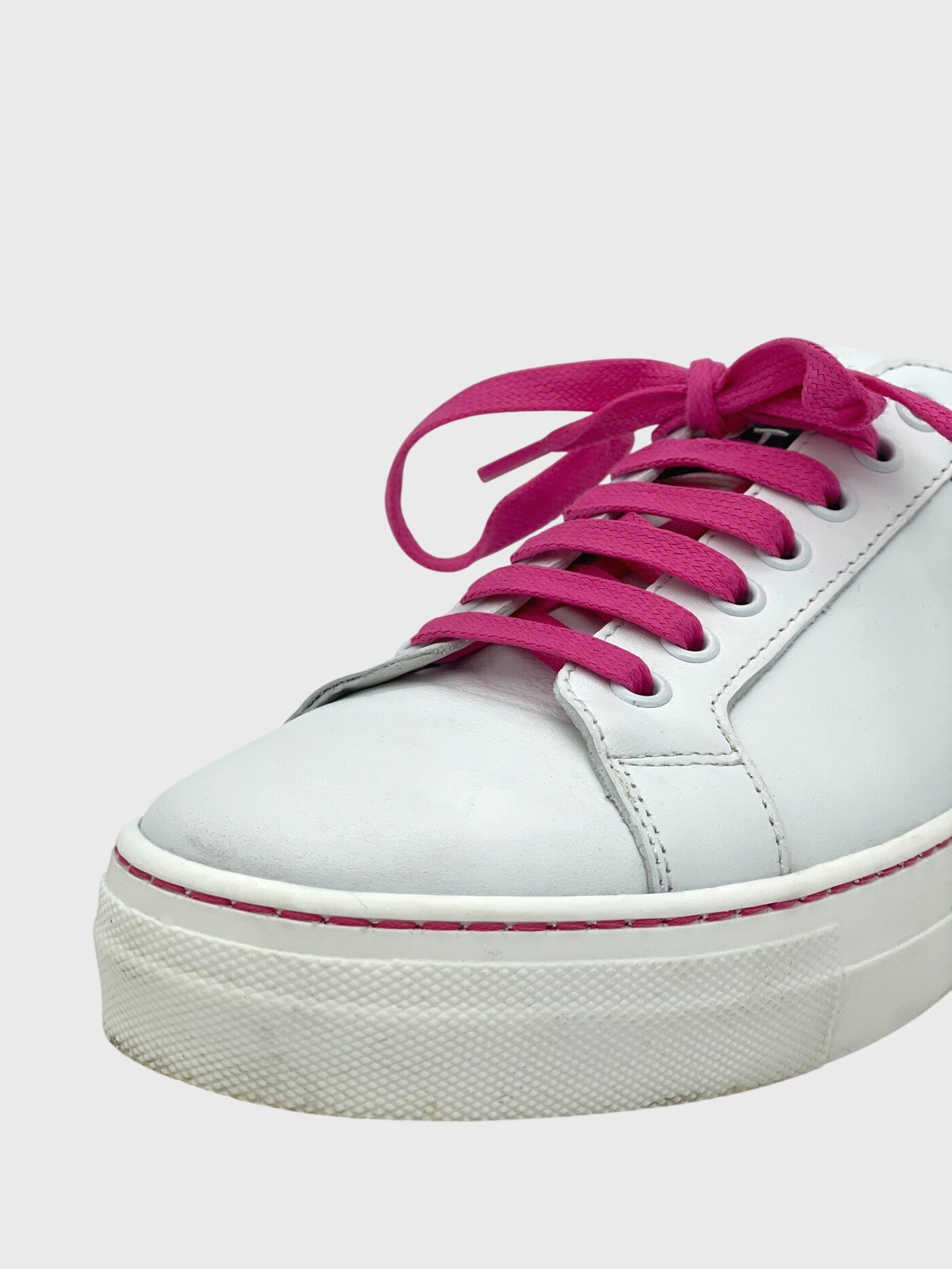 Etro Leather Low Top Sneaker EU 39 Weiß - Image 6