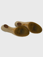 Bally Espadrille Wedge Sandale mit Absatz EU 39 Weiß - Image 6