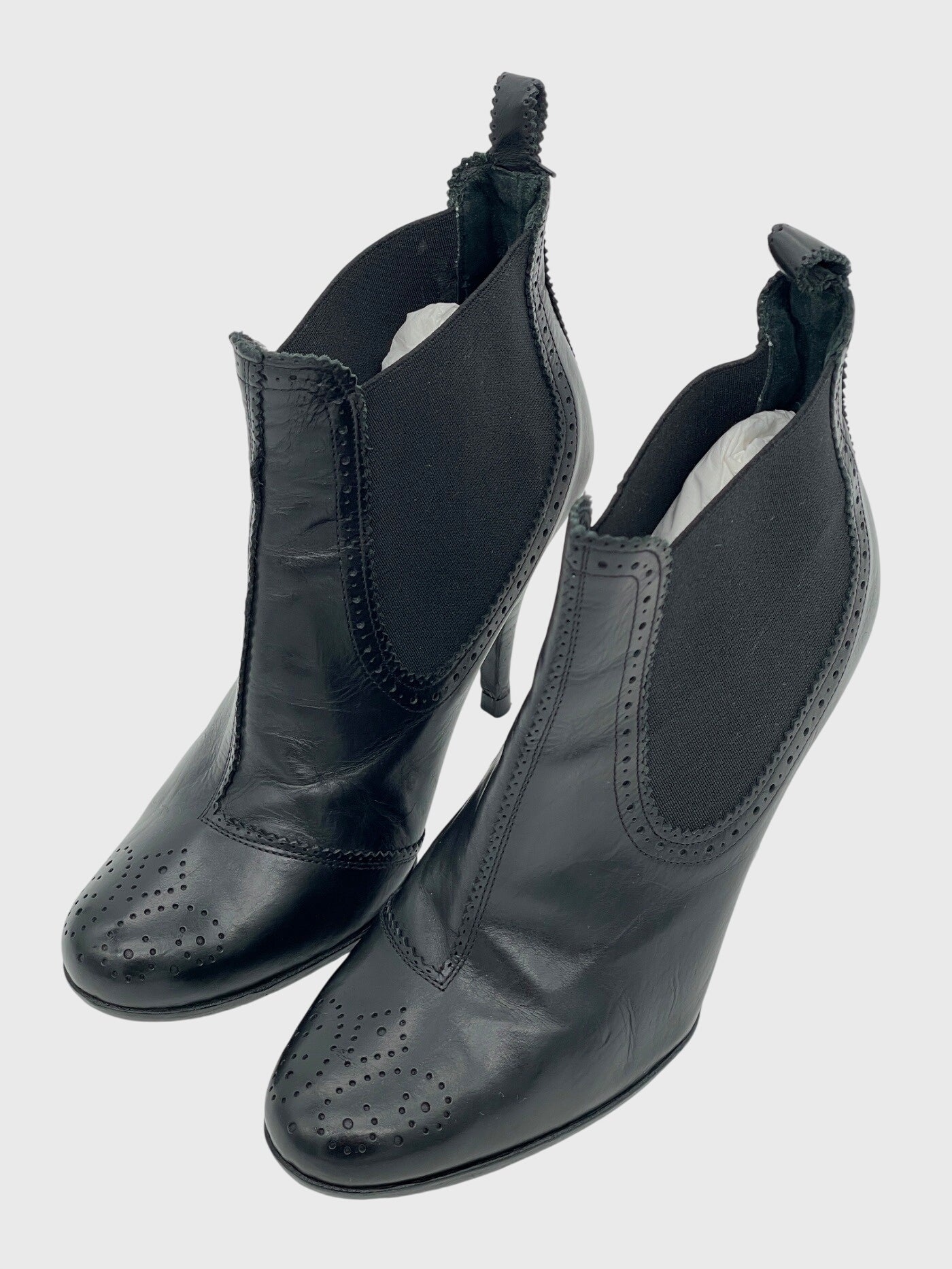Pedro Garcia Brogue Ankle Boot EU 36.5 Schwarz