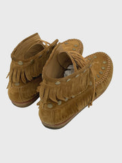 Giuseppe Zanotti Fringe Studs Ankle Boot EU 43 Braun