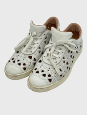 Unuetzer Laser Cut Low Top Sneaker EU 38 Weiß