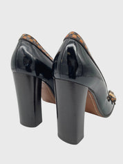 Louis Vuitton Damier Trim Bow Pump EU 38.5 Schwarz - Image 4