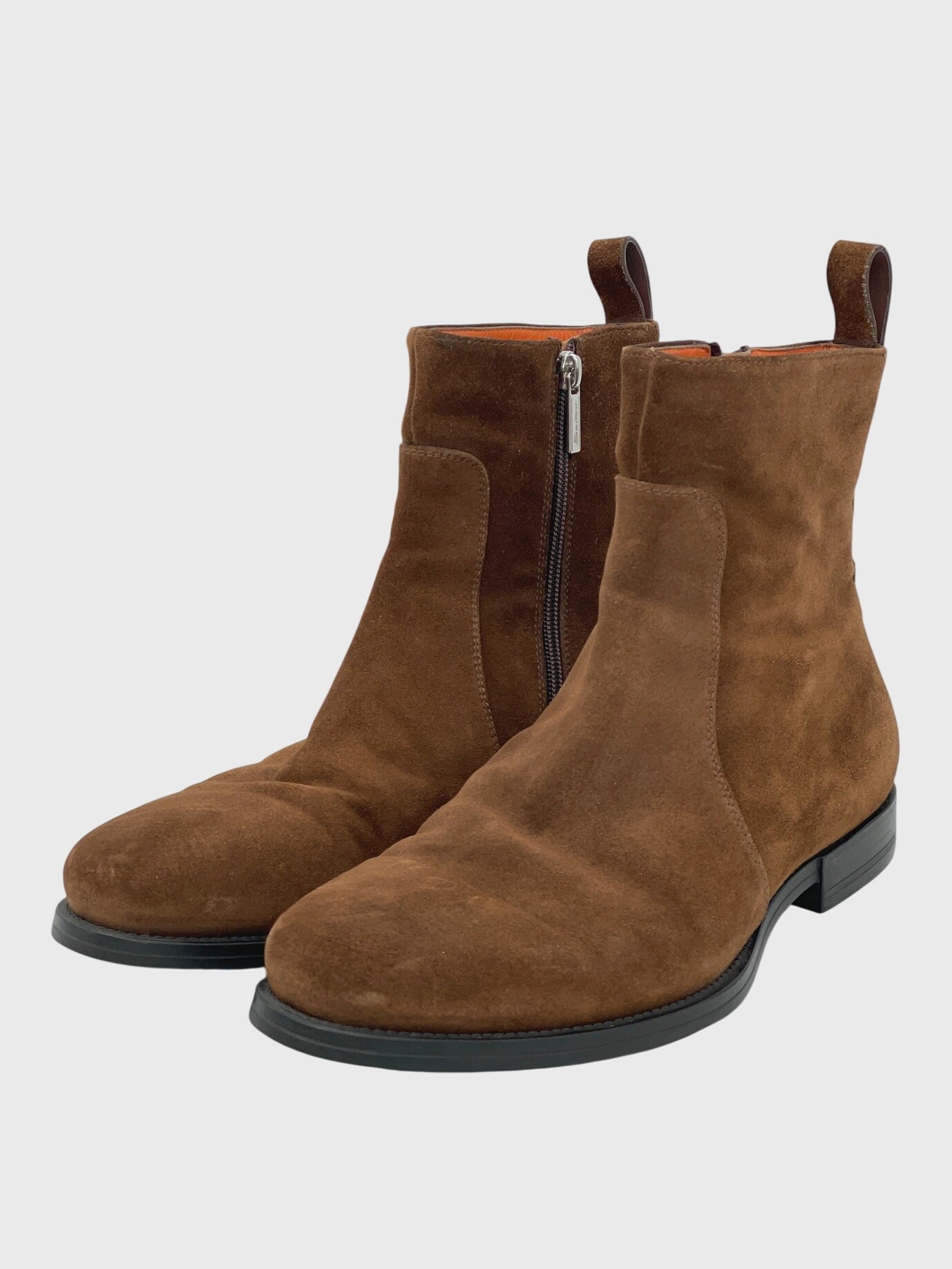 Santoni Suede Ankle Boot EU 41.5 Braun