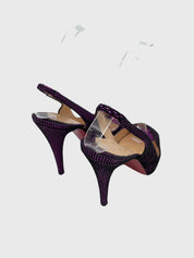 Christian Louboutin Privé Slingback EU 37.5 Mehrfarbig