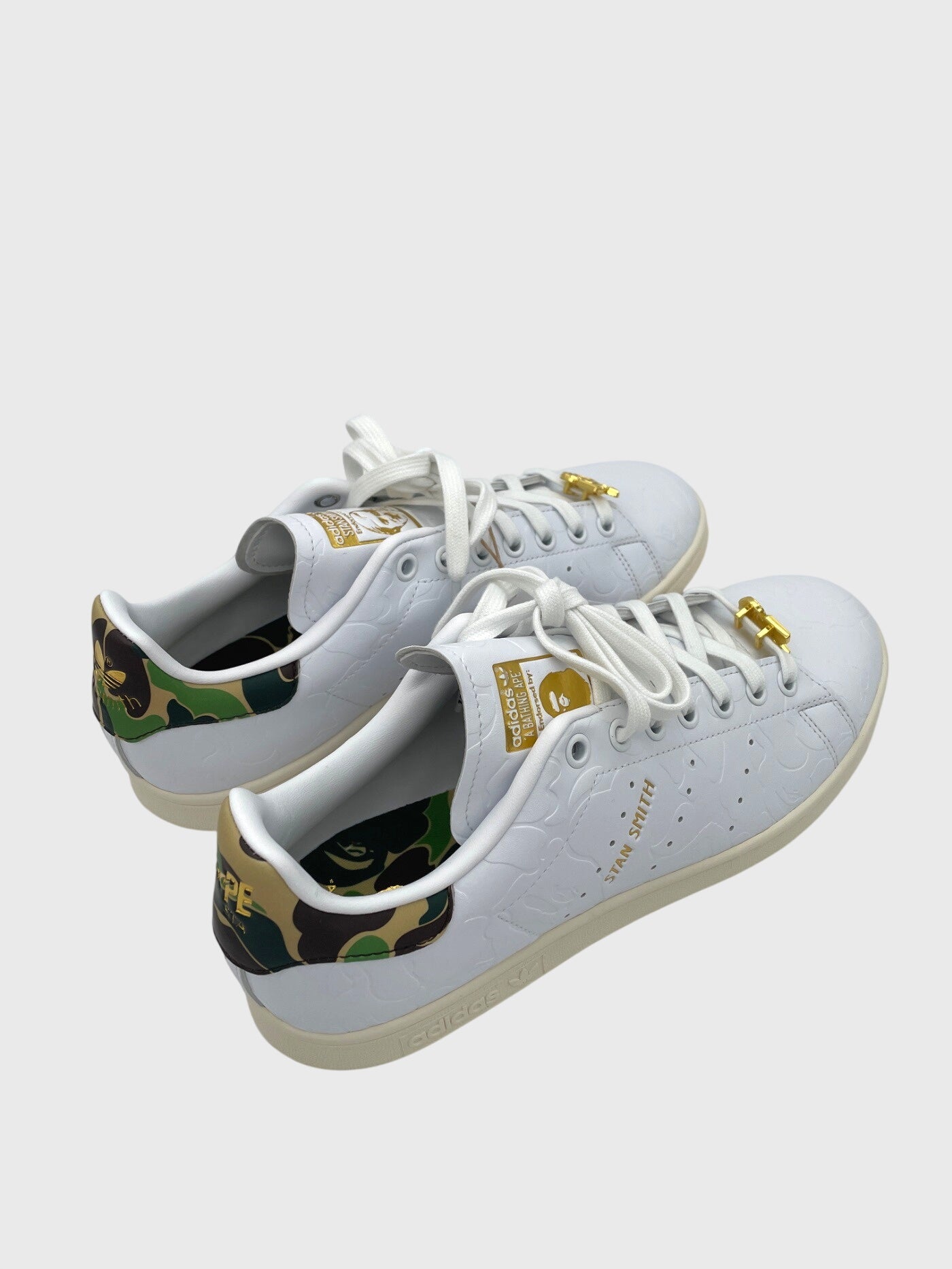 BAPE x adidas Stan Smith Low Top Sneaker EU 41.5 Weiß