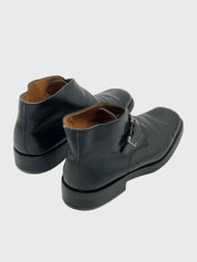 Gucci Monk Strap Ankle Boot EU 43 Schwarz
