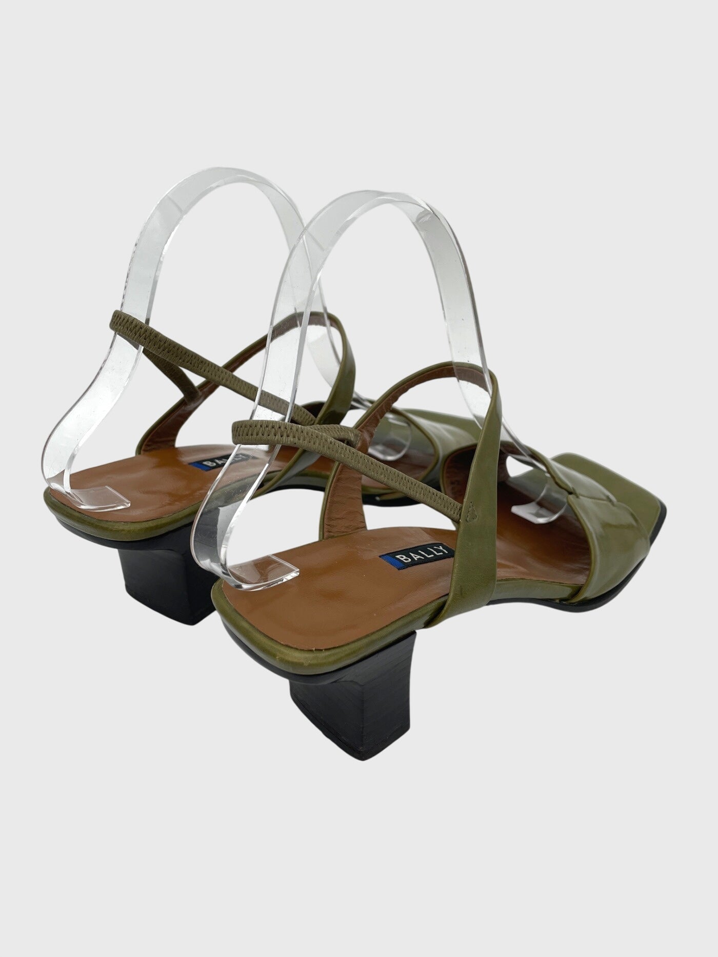 Bally Vintage Square Toe Slingback EU 40.5 Grün